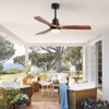 GDFStudio Blythe 52" Modern Wooden Ceiling Fan with Remote and 3CCT LED Light - 2 of 4