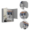 SEVOBAL Bathroom Storage Cabinets Modern Mirror Cabinet with Double Doors and Adjustable Shelves, Bathroom Storage Solution, White, 28.3"*22.4"*5.5" - 4 of 4