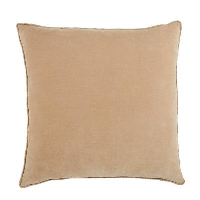 26"x26" Oversized Sunbury Poly Filled Square Throw Pillow Beige - Jaipur Living