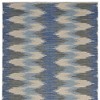 Blue and Cream Ikat Pattern Area Rug - 4 of 4