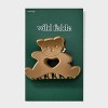 Acrylic Teddy Bear with Heart Claw Hair Clip - Wild Fable™ Ivory - 2 of 3