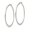 Chisel Stainless Steel Polished 50mm Diameter Hoop Earrings - 4 of 4