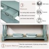ORRD 63" Long Wood Console Table - 3 Drawers & Shelf, Entryway Sofa Table, Easy Assembly（Antique White） - 3 of 4