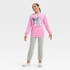 Girls' My Melody & Kuromi Oversized Hooded Fleece Pullover Sweatshirt - Pink - 4 of 4