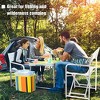 Aoodor Outdoor Patio 4-Pack 34" Director's Chairs - Portable Bar Height Seating with Folding Aluminum Frame, 246 lbs Capacity - 2 of 4