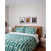 society6 3pc Holli Zollinger Bauhaus Brussels Brushed Cotton Duvet Set Green - 3 of 4