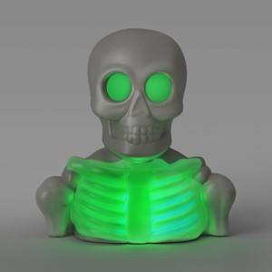 Lit Plastic Skeleton Bust Figurine - Hyde and EEK! Boutique™ Gray - 1 of 3