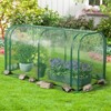 Tangkula Portable Mini Greenhouse 47" x 22" x 24" Outdoor Green House with Roll-Up Door - 2 of 4