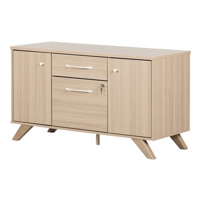 South Shore 18.5" Helsy 2 Door Credenza with Drawers
