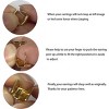 14K Gold Plated Hoop Earring Small Square Huggies Hoops for Women, Minimalist Cute Earrings for Women Girls Gift, Gold Silver Rose Gold Black and CZ - 4 of 4