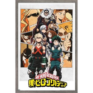 Trends International My Hero Academia - Characters Framed Wall Poster Prints - 1 of 4