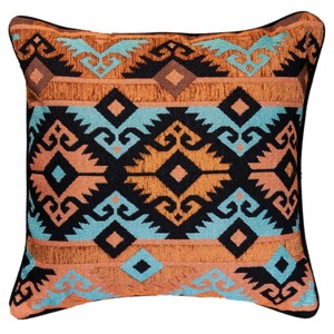 Manual Woodworks and Weavers Southwest Geometric Pillow, 17-Inch Decorative Cushion - 1 of 3