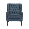 CAVINAS Wingback Accent Chair,Upholstered Chair with Button-Tufted Back,High-Density Foam,Solidwood Legs,Lounge Chair for Living Room,Bedroom - 3 of 4