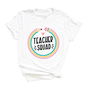 Simply Sage Market Women's Teacher Squad Pencil Short Sleeve Graphic Tee - 1 of 2