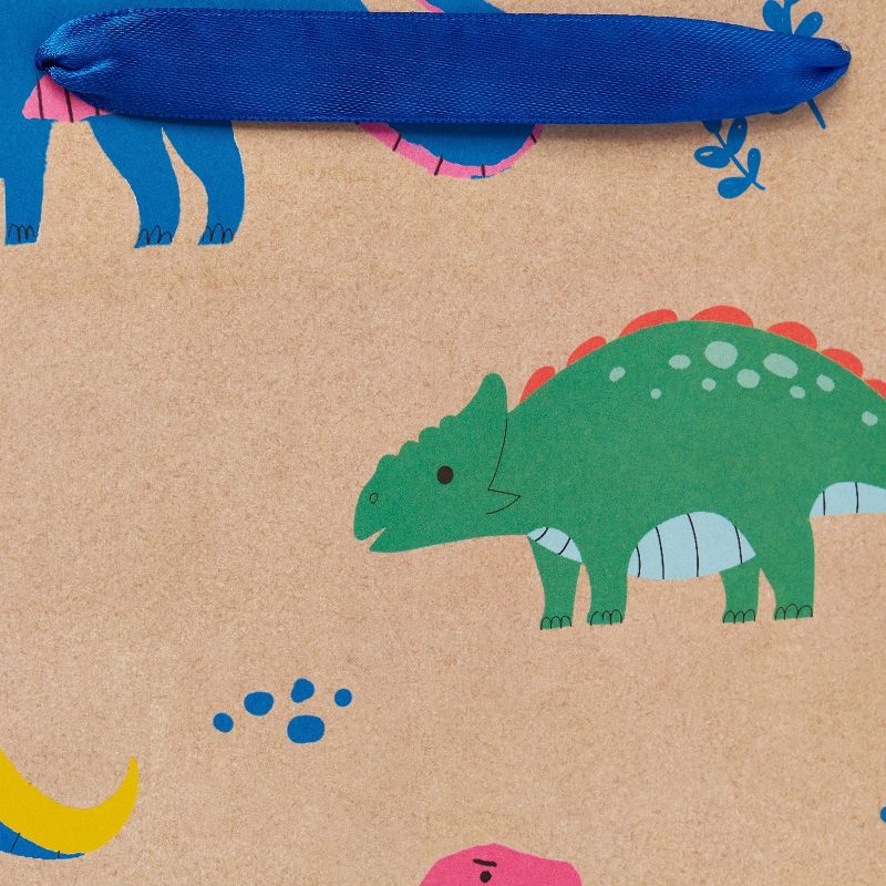 Dino on Kraft Kids&#39; Square Gift Bag - Spritz&#8482;, 3 of 5