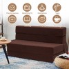 3-in-1 Convertible Folding Sleeper Chair Sofa Bed Lazy Couch with Pillow Fabric for Living Room - 3 of 4