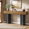 Lantine 63" Long Wooden Entryway Table, Farmhouse Console Table Behind The Couch for Entrance, Hallway, Foyer, Living Room - 2 of 4