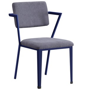 TiramisuBest Gray & Blue Industrial Office Chair, KD, High Back, Padded - 1 of 4