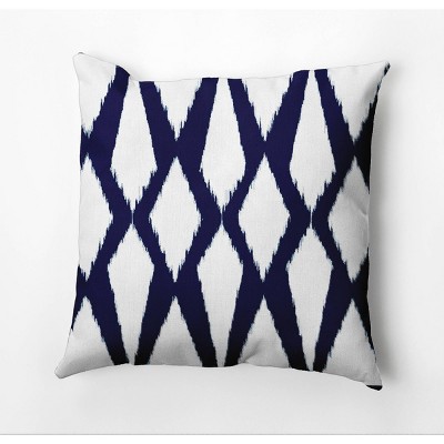 18"x18" Soft Diamond Square Throw Pillow Blue - e by design