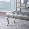 NicBex Modern 48" Bedroom Bench Upholstered Accent Stools with Button Tufted and Nailhead Trim for Bedroom and Entryway - 4 of 4