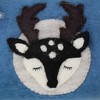 Slickblue Unique Felt Pouch - 8.25"x5.15" with Multiple Design, Fully Lined with Zipper and Pom-Pom Pull - 2 of 4