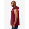 KingSize Men's Big & Tall Lightweight Muscle Hoodie Tee - 4 of 4