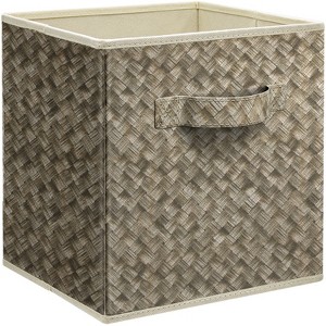 Sorbus 11 Inch Foldable Fabric Storage Cube Bin with Handles - for Organizing Pantry, Closet, Nursery, Playroom, and More - 1 of 4