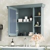 35'' x 28'' Bathroom Medicine Cabinet with Mirror, 6 Open Shelves, Bathroom Wall Cabinet with Mirrors Door, Mirrored Bathroom Wall Cabinet - 2 of 4