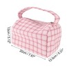 Unique Bargains Women's Plaid Handheld Cosmetic Bag 1 Pc - image 3 of 3