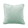 Factory Direct Partners Kids' Novelty Soft Density 15"x15" Microfiber Pillow with Piping Aloe Green - 2 of 4