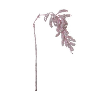 Northlight 34" Pink Glitter Hanging Pine Christmas Spray