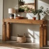 Hommoo 59" Narrow Solid Wood Farmhouse Console – Slim Behind-Couch Sofa Table - 2 of 4