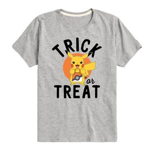 Boys' - Pokémon - Pikachu Halloween Trick Or Treat Short Sleeve Graphic T-Shirt - 1 of 4