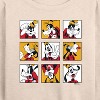 Women's - Disney - Goofy Grid Lightweight French Terry Wide Neck Long Sleeve Shirt - 2 of 4