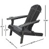 Christopher Knight Home Malibu Outdoor Acacia Wood Adirondack Chairs with Cushions (Set of 2) - 3 of 4