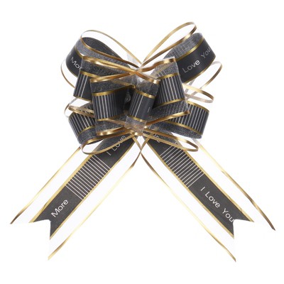 Unique Bargains Large Organza Pull Bow Gift Wrapping Ribbon for Wedding 20 Pcs
