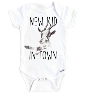 Goat New Kid Onesie® Baby Boy Girl Clothes Infant Bodysuit Funny Cute Newborn GS1 - 1 of 3