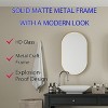 20"x34" Oval Recessed Medicine Cabinet with Mirror, Adjustable Shelves, Wall-Mounted Metal Frame, Modern Bathroom Storage Solution-The Pop Home - 3 of 4