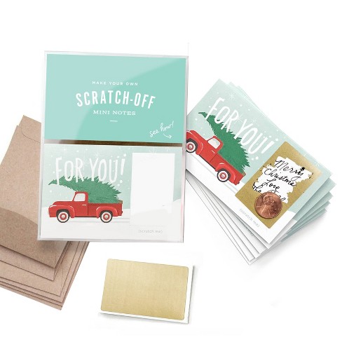 Assorted Trunk Scratch Off Mini Note Cards : Target