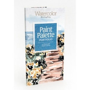 Watercolor the Easy Way Paint Palette Portfolio Coastal - by  Sara Berrenson (Paperback) - 1 of 1