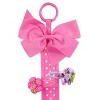 Wrapables Hair Clip and Hair Bow Holder, Hot Pink Polka Dots - 2 of 4