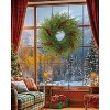 Attop Artificial Christmas Wreaths for Front Door, 26IN Large Winter Pine Wreath with Red Berries, DIY Friendly Real Touch Door Wreath - 4 of 4
