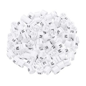 Unique Bargains Plastic Reusable Easy to Recognize Clothes Hanger Marker Color Coding 150 Pcs - 1 of 4