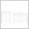 FONTOI 2-tier Round Coffee Table Set of 2, Nesting Coffee Tables, Side Tables for Living Room Office Balcony, Natural Ash, 27.16"*14.96"*27.16" - 3 of 4