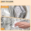 Indoor Rug - Washable Floral Thin Non Slip Low Pile, Stain Resistant with Reinforced Edges, Foldable for Living Room, Bedroom, Kitchen - 4 of 4