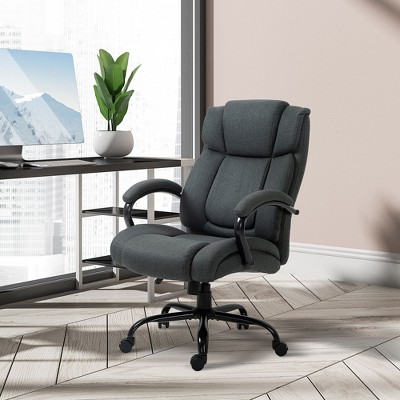 NicBex Adjustable Office Chair Modern Linen Fabric Ergonomic Chair Executive Chair with Padded Armrests and High Back for Office, Study