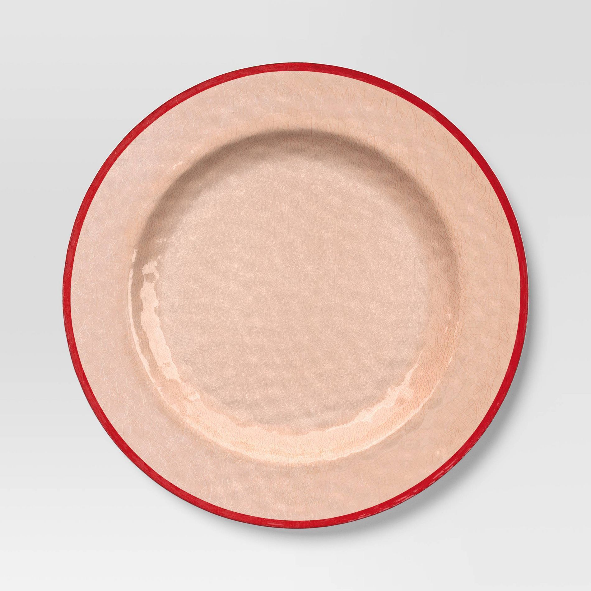 10.5" Melamine Dinner Plate Red - Threshold™
