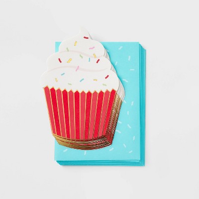 10ct Red Cupcake Cards - Spritz&#8482;