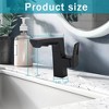 Kumasinova Modern Bathroom Sink Faucet,Deck Mount Vanity Faucet with Smart LED Temperature Display,1 Hole Bathroom Faucets for RV,Home - 2 of 4