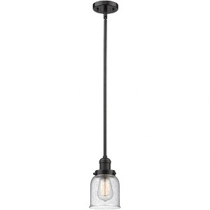Bell - 1 Light Stem Hung Mini Pendant In Industrial Style-10 Inches Tall and 5 Inches Wide - 1 of 1